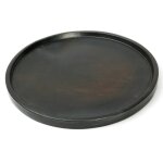 Assiette en terracotta noire grande
