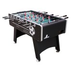 Baby - foot avec 4 balles et compteur de points, noir, 141x71x88 cm