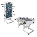 Baby - foot pliable, 2 balles et compteur de points, blanc, 122x61x80 cm