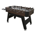 Babyfoot avec 2 balles et compteur de points, brun fonc / noir