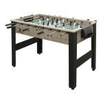 Babyfoot avec 2 balles et compteur de points, chne / noir