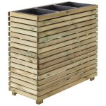 Bac  fleurs en bois marron 90 x 3 x 80 cm 40, 5l