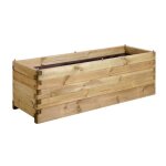 Bac  fleurs rectangle en bois de pin l150cm