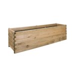 Bac  fleurs rectangle en bois de pin l180cm
