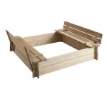 Bac  sable avec bancs intgrs en pin