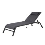 Bain de soleil en acier gris anthracite
