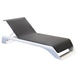 Bain de soleil alu blanc l220 x p76. 5 x h87cm