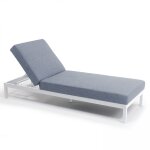 Bain de soleil en aluminium blanc