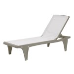 Bain de soleil en plastique blanc