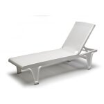 Bain de soleil en plastique blanc
