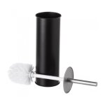 Balai brosse wc en mtal noir