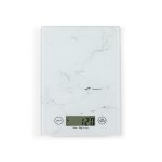 Balance de cuisine �lectronique en verre blanc cass�