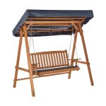 Balancelle de jardin bois d pica marron