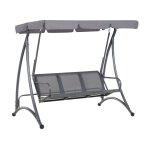Balancelle de jardin mtal gris