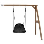 Balançoire nid d'oiseau pour le jardin, en bois fsc, noir Balançoire nid d'oiseau pour le jardin, en bois fsc, noir