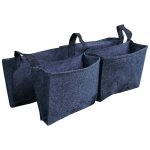 Balconnière 4 sacs en feutre géotextile gris Balconnière 4 sacs en feutre géotextile gris