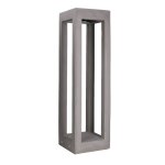Balise de jardin led en ciment gris 70cm