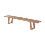 Banc en bois de teck recycl 240 cm