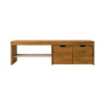 Banc  chaussures avec 2 cubes de rangement en chne massif
