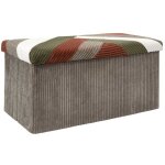 Banc coffre pliable patchwork ctel