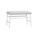 Banc en fer et polyester gris Banc en fer et polyester gris