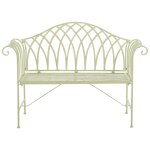 Banc de jardin 130 cm mtal vert clair