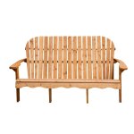 Banc de jardin , 3 personnes, style adirondack, bois