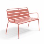 Banc de jardin en m�tal argile
