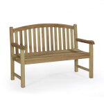 Banc de jardin en teck massif l130