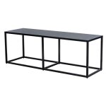 Banc en mtal style industriel noir