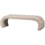 Banc organique en tissu grossier beige Banc organique en tissu grossier beige