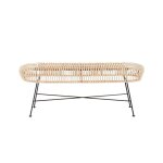 Banc en rotin et mtal