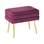 Banc rouge bordeaux velours