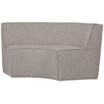 Banc de salle  manger 2 places en tissu sable