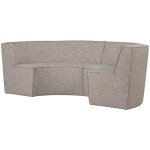 Banc de salle  manger 4 places en tissu sable