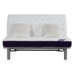 Banquette bz los angeles 160x200, matelas dunlopillo, coton pacifico