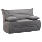 Banquette bz avec matelas de 12 cm gris clair