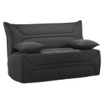 Banquette bz avec matelas de 12 cm gris fonc
