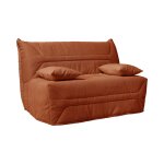 Banquette bz avec matelas de 12 cm terracotta 140 x 190 cm