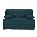 Banquette bz avec matelas de 15 cm bleu marine