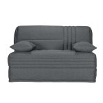Banquette bz avec matelas de 15 cm gris fonc
