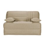 Banquette bz avec matelas de 15 cm sable