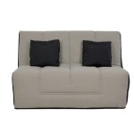 Banquette bz washington 160x200, matelas simmons, coton gris Banquette bz washington 160x200, matelas simmons, coton gris