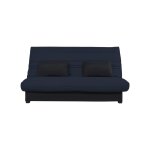Banquette clic clac convertible 2 places tissu grisson