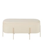 Banquette coffre beige