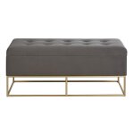 Banquette coffre de rangement gris anthracite Banquette coffre de rangement gris anthracite