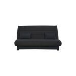 Banquette convertible clic clac 2 places rangement intgr pearl noir