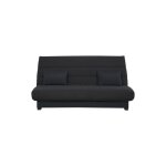 Banquette convertible clic clac 2 places rangement int�gr� pearl noir
