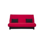 Banquette convertible clic clac 2 places rangement int�gr� pearl rouge