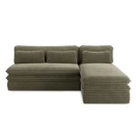 Banquette en velours ctel 4 places vert